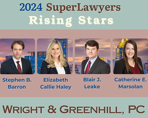 Wright & Greenhill PC Attorneys At Law recognized on the 2024 Super Lawyer Rising Stars