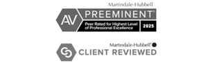 Martindale-Hubbell AV Preeminent | Peer Reviewed for Highest Level of Professional Excellence | 2025 | Martindale-Hubbell Client Reviewed